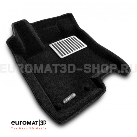 Текстильные 3D коврики Euromat3D Lux в салон для Nissan Qashqai (2007-2013) № EM3D-003714