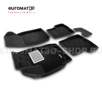 Текстильные 3D коврики Euromat3D Lux в салон для Renault Duster (2015-2020) № EM3D-004209