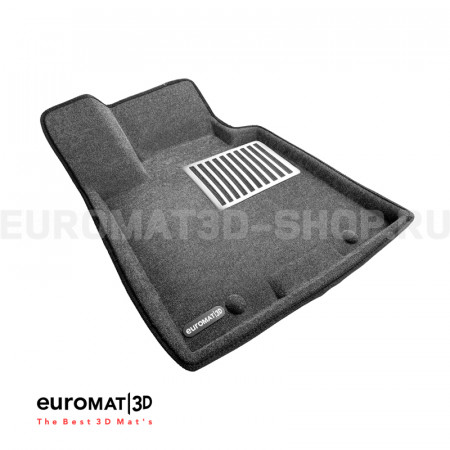 Текстильные 3D коврики Euromat3D Lux в салон для Hyundai Tucson (2016-2021) № EM3D-002927G Серые